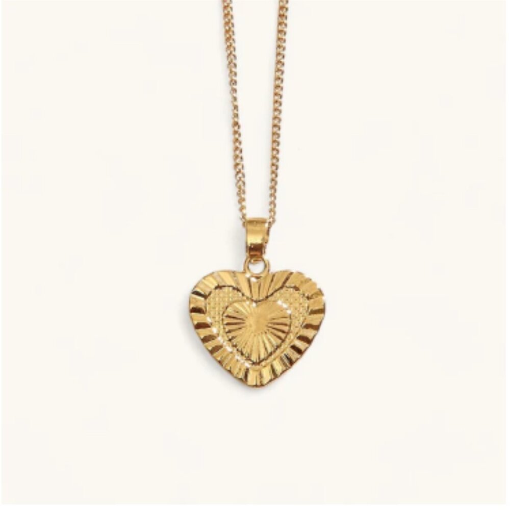 18 ct gold Heart Necklace
